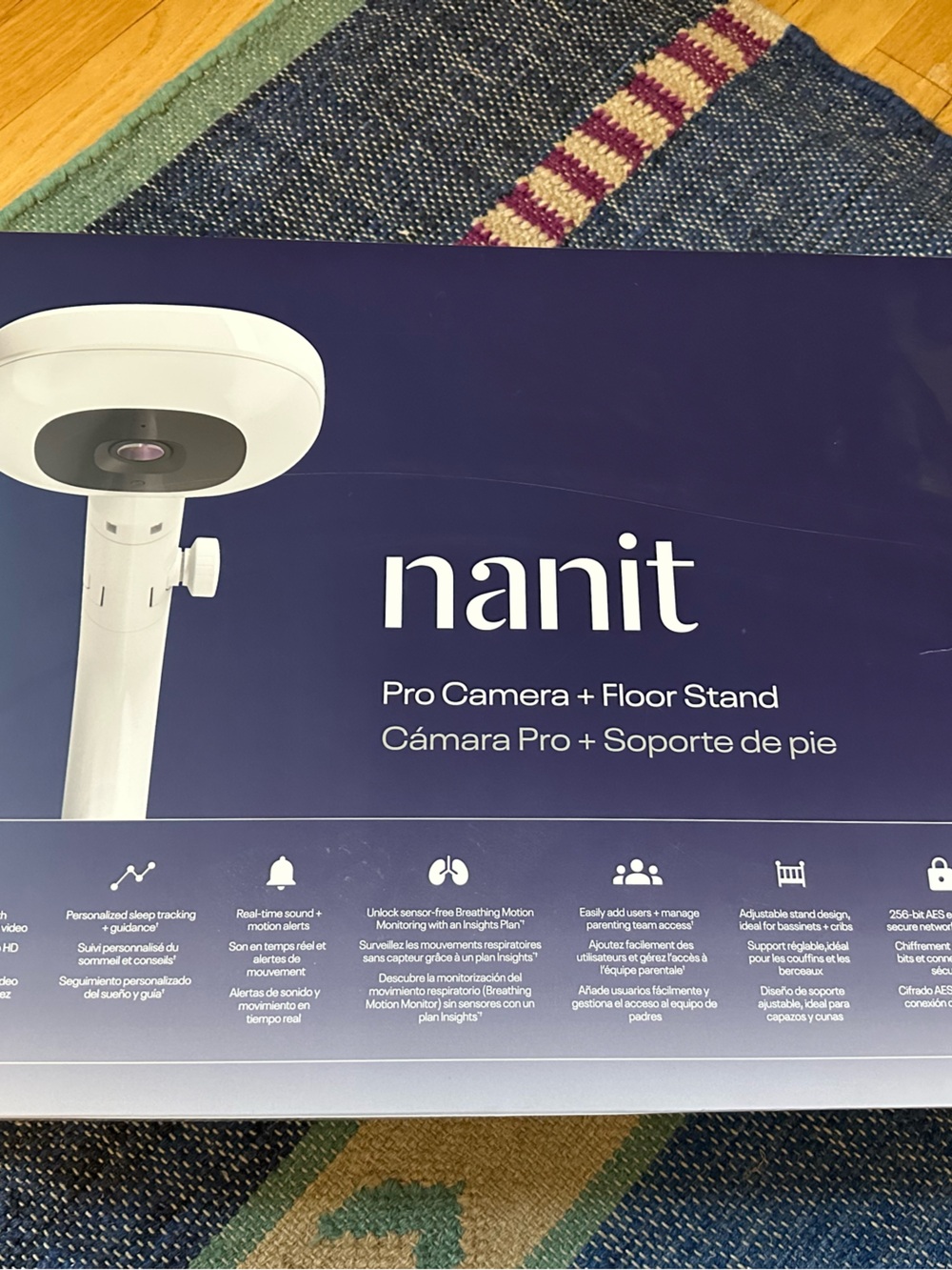 NIB Nanit Pro Camera + Floor Stand - White